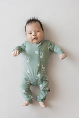 Zippered Romper in Silly Goose