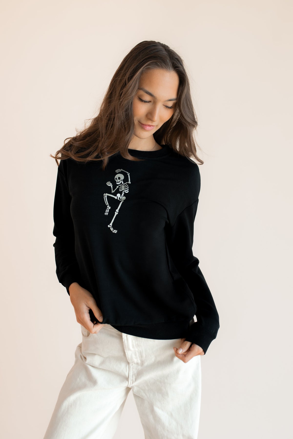 Women's Sweatshirt in Skeleton