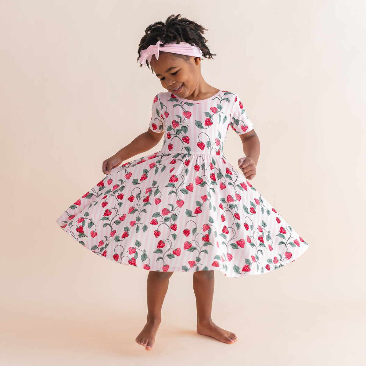 Twirl Dress in Strawberry Fields