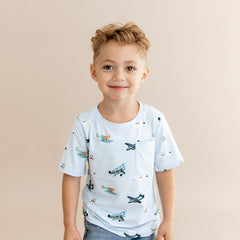 Toddler Crew Neck Tee in Take Off