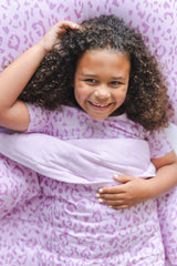 Youth Blanket in Thistle Leopard 2.5