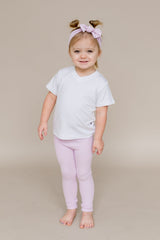 Ribbed Leggings in Thistle