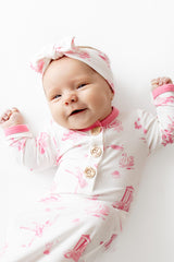 Knotted Day Gown with Bow Set in Toile Ballet