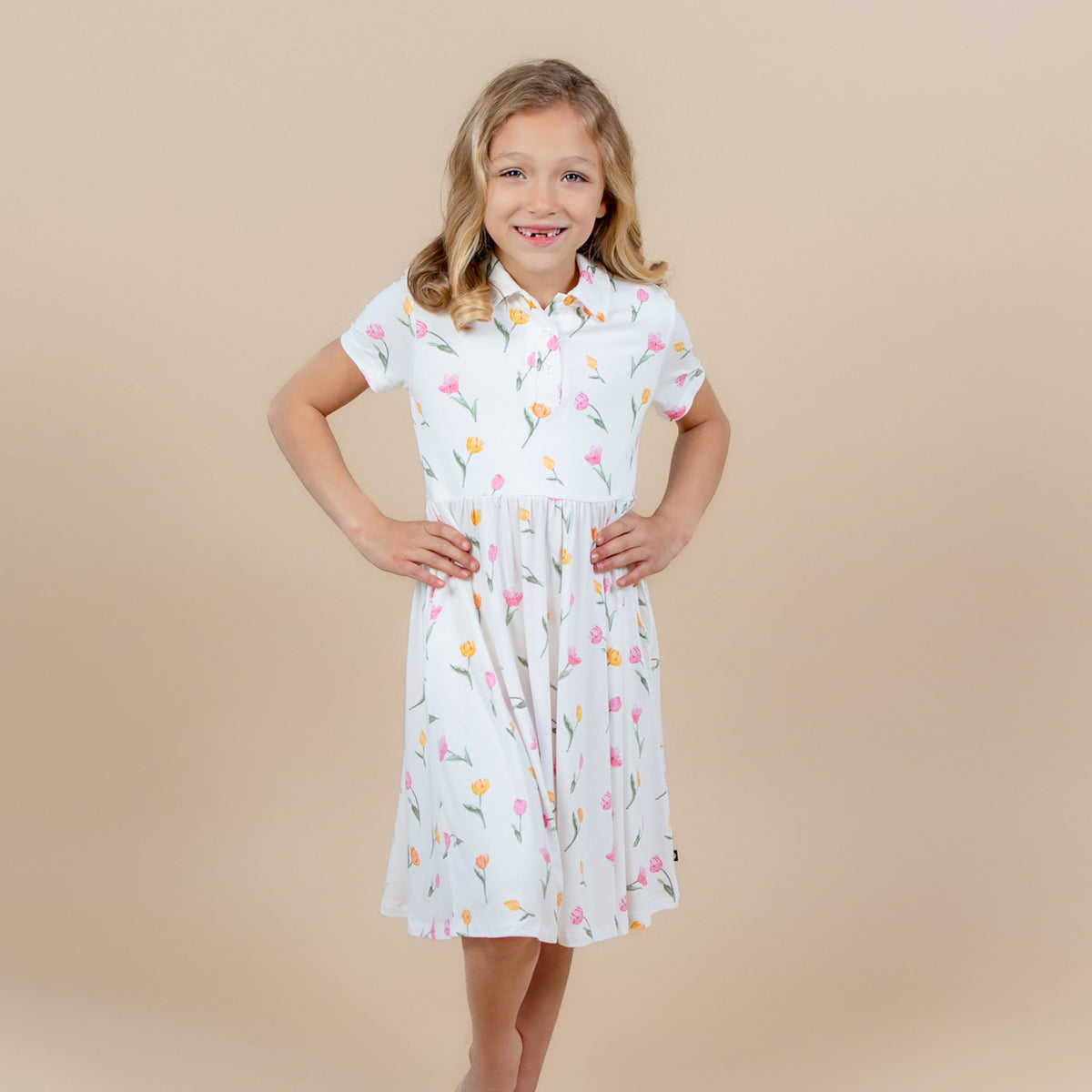 Polo Dress in Tulip