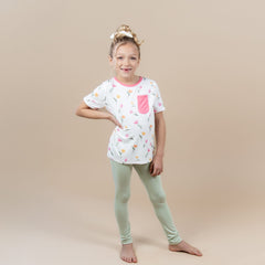 Toddler Crew Neck Tee in Tulip