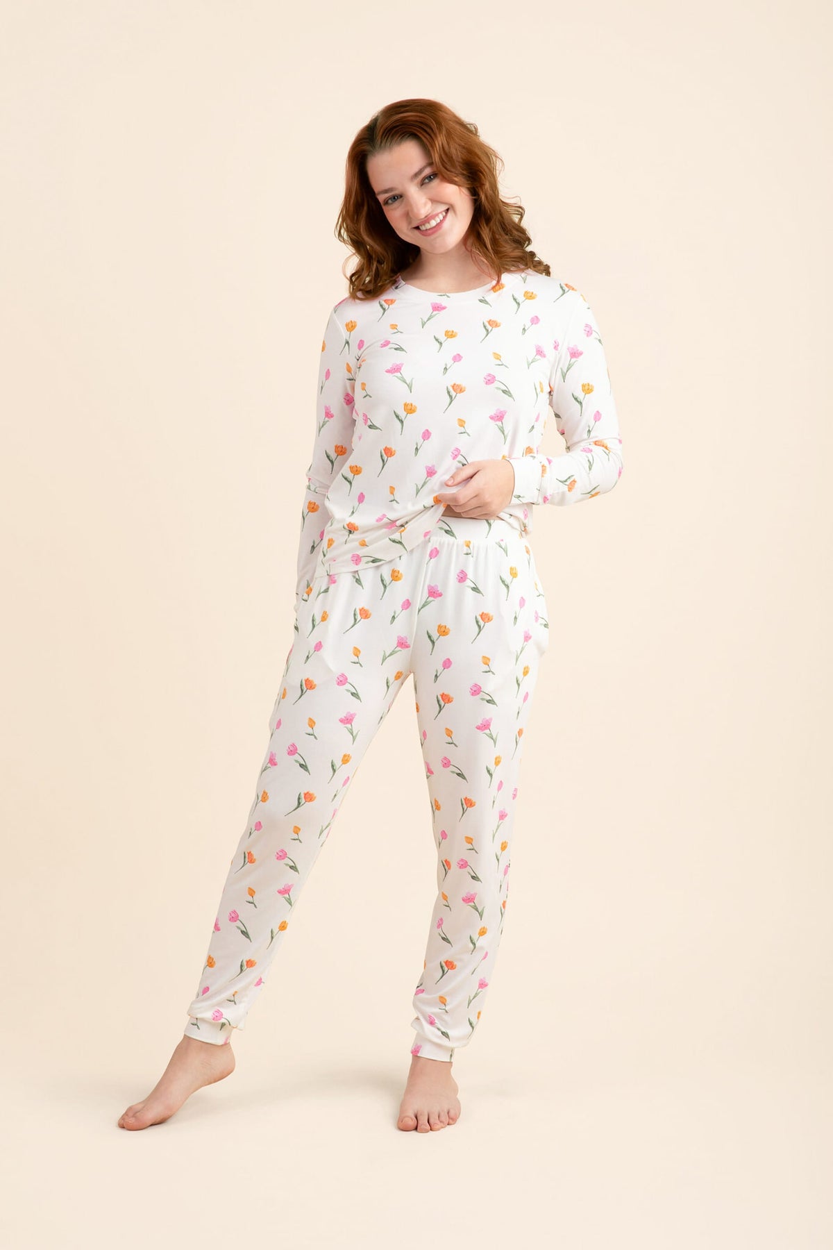 Women's Jogger Pajama Set in Tulip