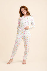 Women's Jogger Pajama Set in Tulip