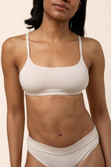 Women's Scoop Neck Bralette in Blonde