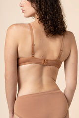 Women's V-Neck Bra in Latte