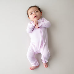 Zippered Romper in Thistle