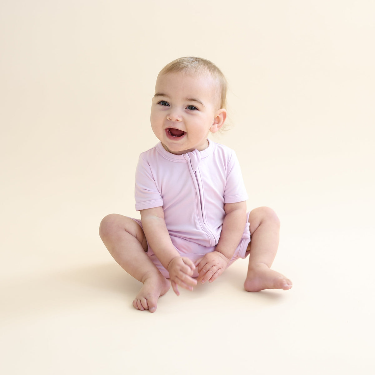 Zipper Shortall Romper in Thistle