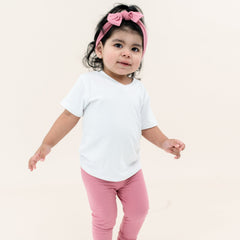 Knotted Bow Headband in Apple Blossom