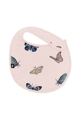 Cushy Bib in Blush Butterfly