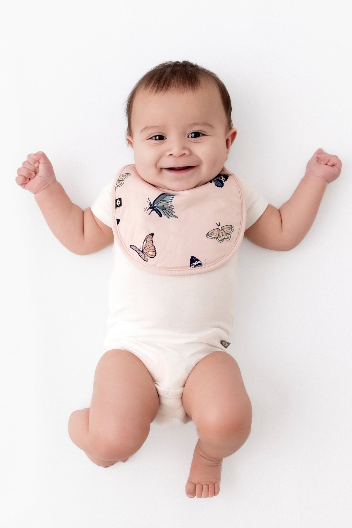 Cushy Bib in Blush Butterfly