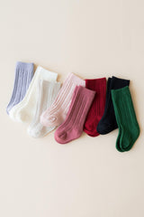 Knee High Socks in Cloud