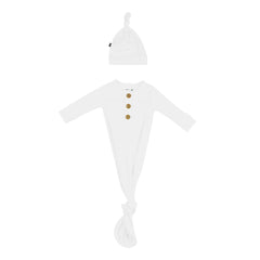 Knotted Day Gown with Hat Set in Cloud