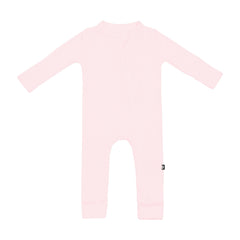Ribbed Zipper Romper in Sakura