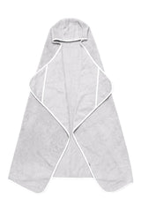 Toddler Hooded Bath Towel in Storm with Cloud Trim