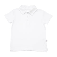 Toddler Short Sleeve Polo in Snow
