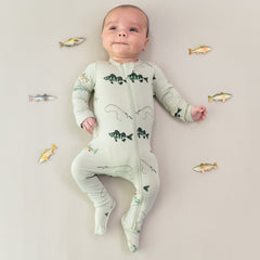 Zippered Footie in Fishing