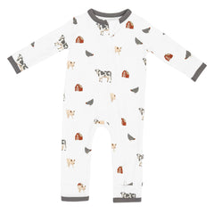 Zippered Romper in Farm