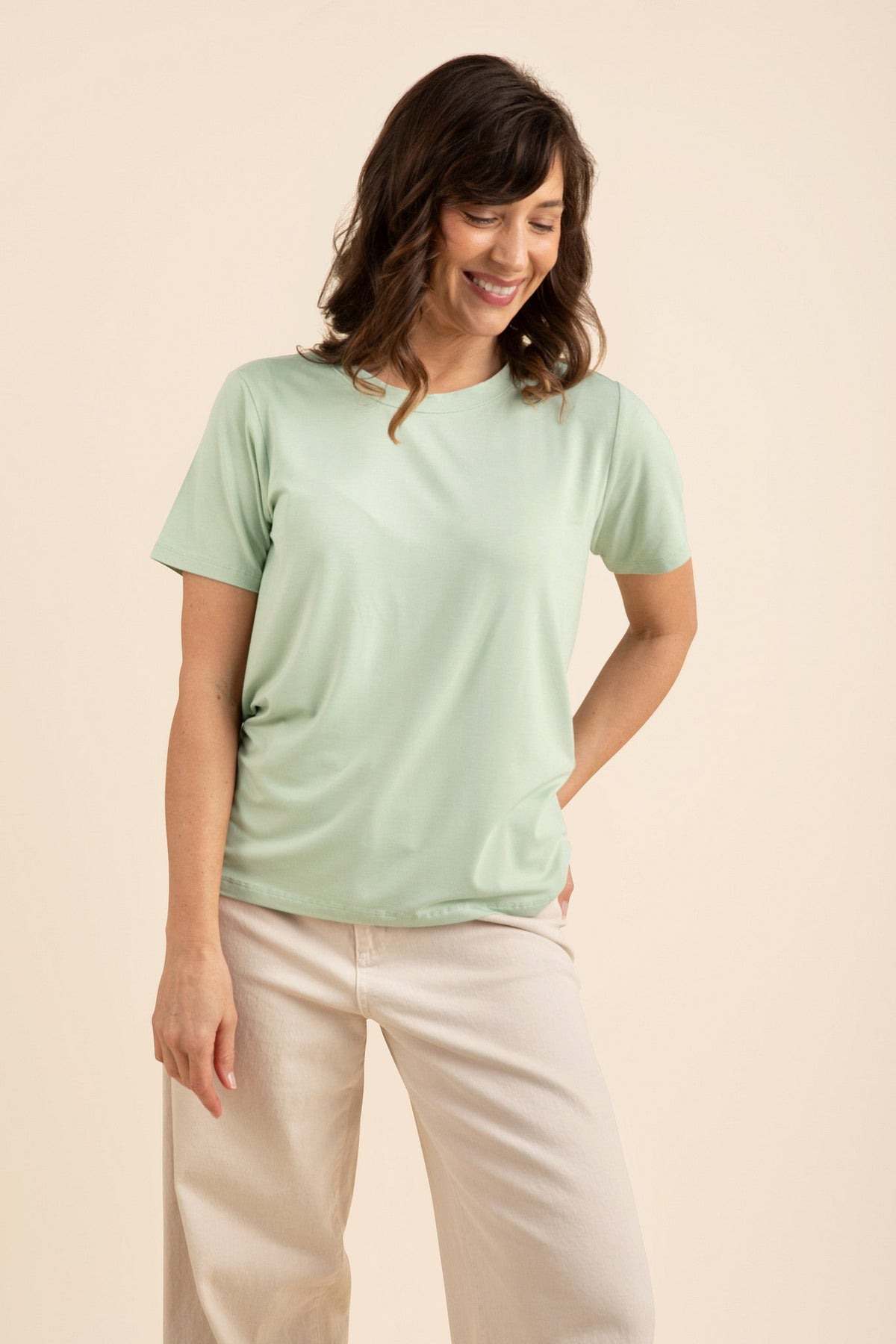 Women's Crew Neck Tee in Basil