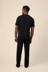 Men's Short Sleeve & Pant PJ Set in Midnight